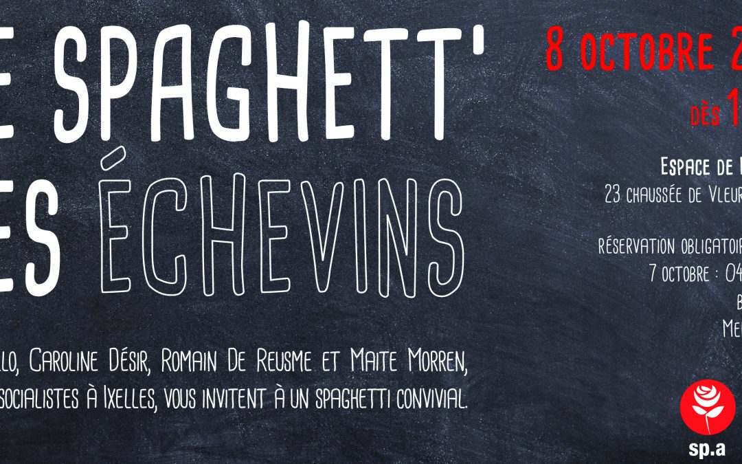 Invitation : Le spaghett’ des échevins